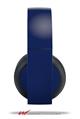 Vinyl Decal Skin Wrap compatible with Original Sony PlayStation 4 Gold Wireless Headphones Solids Collection Navy Blue (PS4 HEADPHONES NOT INCLUDED)