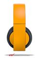 Vinyl Decal Skin Wrap compatible with Original Sony PlayStation 4 Gold Wireless Headphones Solids Collection Orange (PS4 HEADPHONES NOT INCLUDED)