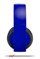 Vinyl Decal Skin Wrap compatible with Original Sony PlayStation 4 Gold Wireless Headphones Solids Collection Royal Blue (PS4 HEADPHONES NOT INCLUDED)