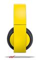 Vinyl Decal Skin Wrap compatible with Original Sony PlayStation 4 Gold Wireless Headphones Solids Collection Yellow (PS4 HEADPHONES NOT INCLUDED)