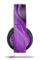 Vinyl Decal Skin Wrap compatible with Original Sony PlayStation 4 Gold Wireless Headphones Mystic Vortex Purple (PS4 HEADPHONES NOT INCLUDED)