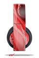 Vinyl Decal Skin Wrap compatible with Original Sony PlayStation 4 Gold Wireless Headphones Mystic Vortex Red (PS4 HEADPHONES NOT INCLUDED)