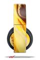 Vinyl Decal Skin Wrap compatible with Original Sony PlayStation 4 Gold Wireless Headphones Mystic Vortex Yellow (PS4 HEADPHONES NOT INCLUDED)