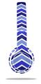 WraptorSkinz Skin Decal Wrap compatible with Beats Solo 2 WIRED Headphones Zig Zag Blues Skin Only (HEADPHONES NOT INCLUDED)