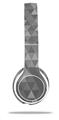 WraptorSkinz Skin Decal Wrap compatible with Beats Solo 2 WIRED Headphones Triangle Mosaic Gray Skin Only (HEADPHONES NOT INCLUDED)