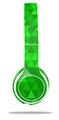 WraptorSkinz Skin Decal Wrap compatible with Beats Solo 2 WIRED Headphones Triangle Mosaic Green Skin Only (HEADPHONES NOT INCLUDED)