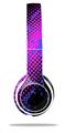 WraptorSkinz Skin Decal Wrap compatible with Beats Solo 2 WIRED Headphones Halftone Splatter Blue Hot Pink Skin Only (HEADPHONES NOT INCLUDED)