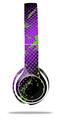 WraptorSkinz Skin Decal Wrap compatible with Beats Solo 2 WIRED Headphones Halftone Splatter Green Purple Skin Only (HEADPHONES NOT INCLUDED)