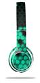 WraptorSkinz Skin Decal Wrap compatible with Beats Solo 2 WIRED Headphones HEX Seafoan Green Skin Only (HEADPHONES NOT INCLUDED)