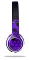 WraptorSkinz Skin Decal Wrap compatible with Beats Solo 2 WIRED Headphones HEX Purple Skin Only (HEADPHONES NOT INCLUDED)