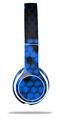 WraptorSkinz Skin Decal Wrap compatible with Beats Solo 2 WIRED Headphones HEX Blue Skin Only (HEADPHONES NOT INCLUDED)