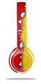 WraptorSkinz Skin Decal Wrap compatible with Beats Solo 2 WIRED Headphones Ripped Colors Red Yellow Skin Only (HEADPHONES NOT INCLUDED)