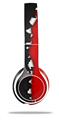 WraptorSkinz Skin Decal Wrap compatible with Beats Solo 2 WIRED Headphones Ripped Colors Black Red Skin Only (HEADPHONES NOT INCLUDED)