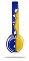 WraptorSkinz Skin Decal Wrap compatible with Beats Solo 2 WIRED Headphones Ripped Colors Blue Yellow Skin Only (HEADPHONES NOT INCLUDED)
