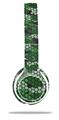 WraptorSkinz Skin Decal Wrap compatible with Beats Solo 2 WIRED Headphones HEX Mesh Camo 01 Green Skin Only (HEADPHONES NOT INCLUDED)