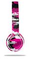 WraptorSkinz Skin Decal Wrap compatible with Beats Solo 2 WIRED Headphones WraptorCamo Digital Camo Hot Pink Skin Only (HEADPHONES NOT INCLUDED)