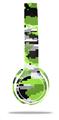 WraptorSkinz Skin Decal Wrap compatible with Beats Solo 2 WIRED Headphones WraptorCamo Digital Camo Neon Green Skin Only (HEADPHONES NOT INCLUDED)