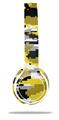 WraptorSkinz Skin Decal Wrap compatible with Beats Solo 2 WIRED Headphones WraptorCamo Digital Camo Yellow Skin Only (HEADPHONES NOT INCLUDED)