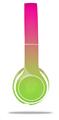WraptorSkinz Skin Decal Wrap compatible with Beats Solo 2 WIRED Headphones Smooth Fades Neon Green Hot Pink Skin Only (HEADPHONES NOT INCLUDED)