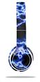 WraptorSkinz Skin Decal Wrap compatible with Beats Solo 2 WIRED Headphones Electrify Blue Skin Only (HEADPHONES NOT INCLUDED)
