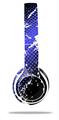 WraptorSkinz Skin Decal Wrap compatible with Beats Solo 2 WIRED Headphones Halftone Splatter White Blue Skin Only (HEADPHONES NOT INCLUDED)