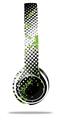 WraptorSkinz Skin Decal Wrap compatible with Beats Solo 2 WIRED Headphones Halftone Splatter Green White Skin Only (HEADPHONES NOT INCLUDED)