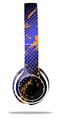 WraptorSkinz Skin Decal Wrap compatible with Beats Solo 2 WIRED Headphones Halftone Splatter Orange Blue Skin Only (HEADPHONES NOT INCLUDED)