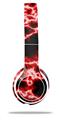 WraptorSkinz Skin Decal Wrap compatible with Beats Solo 2 WIRED Headphones Electrify Red Skin Only (HEADPHONES NOT INCLUDED)