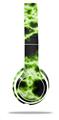 WraptorSkinz Skin Decal Wrap compatible with Beats Solo 2 WIRED Headphones Electrify Green Skin Only (HEADPHONES NOT INCLUDED)