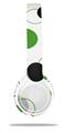 WraptorSkinz Skin Decal Wrap compatible with Beats Solo 2 WIRED Headphones Lots of Dots Green on White Skin Only (HEADPHONES NOT INCLUDED)