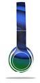 WraptorSkinz Skin Decal Wrap compatible with Beats Solo 2 WIRED Headphones Alecias Swirl 01 Blue Skin Only (HEADPHONES NOT INCLUDED)
