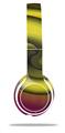 WraptorSkinz Skin Decal Wrap compatible with Beats Solo 2 WIRED Headphones Alecias Swirl 01 Yellow Skin Only (HEADPHONES NOT INCLUDED)