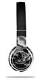 WraptorSkinz Skin Decal Wrap compatible with Beats Solo 2 WIRED Headphones Chrome Skull on Black Skin Only (HEADPHONES NOT INCLUDED)