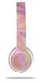 WraptorSkinz Skin Decal Wrap compatible with Beats Solo 2 WIRED Headphones Neon Swoosh on Pink Skin Only (HEADPHONES NOT INCLUDED)