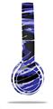WraptorSkinz Skin Decal Wrap compatible with Beats Solo 2 WIRED Headphones Alecias Swirl 02 Blue Skin Only (HEADPHONES NOT INCLUDED)