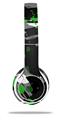 WraptorSkinz Skin Decal Wrap compatible with Beats Solo 2 WIRED Headphones Abstract 02 Green Skin Only (HEADPHONES NOT INCLUDED)