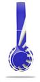WraptorSkinz Skin Decal Wrap compatible with Beats Solo 2 WIRED Headphones Rising Sun Japanese Flag Blue Skin Only (HEADPHONES NOT INCLUDED)