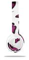 WraptorSkinz Skin Decal Wrap compatible with Beats Solo 2 WIRED Headphones Butterflies Purple Skin Only (HEADPHONES NOT INCLUDED)