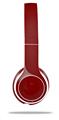WraptorSkinz Skin Decal Wrap compatible with Beats Solo 2 WIRED Headphones Solids Collection Red Dark Skin Only (HEADPHONES NOT INCLUDED)
