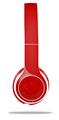WraptorSkinz Skin Decal Wrap compatible with Beats Solo 2 WIRED Headphones Solids Collection Red Skin Only (HEADPHONES NOT INCLUDED)