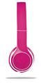 WraptorSkinz Skin Decal Wrap compatible with Beats Solo 2 WIRED Headphones Solids Collection Fushia Skin Only (HEADPHONES NOT INCLUDED)