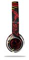 WraptorSkinz Skin Decal Wrap compatible with Beats Solo 2 WIRED Headphones Twisted Garden Red and Yellow Skin Only (HEADPHONES NOT INCLUDED)