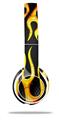 WraptorSkinz Skin Decal Wrap compatible with Beats Solo 2 WIRED Headphones Metal Flames Skin Only (HEADPHONES NOT INCLUDED)