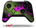 Halftone Splatter Hot Pink Green - Decal Style Skin fits original Amazon Fire TV Gaming Controller (CONTROLLER NOT INCLUDED)