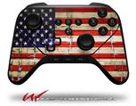 Painted Faded and Cracked USA American Flag - Decal Style Skin fits original Amazon Fire TV Gaming Controller (CONTROLLER NOT INCLUDED)