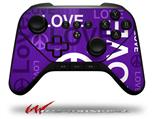 Love and Peace Purple - Decal Style Skin fits original Amazon Fire TV Gaming Controller (CONTROLLER NOT INCLUDED)