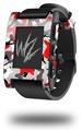 Sexy Girl Silhouette Camo Red - Decal Style Skin fits original Pebble Smart Watch (WATCH SOLD SEPARATELY)
