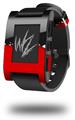 Ripped Colors Black Red - Decal Style Skin fits original Pebble Smart Watch (WATCH SOLD SEPARATELY)