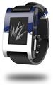 Ripped Colors Blue White - Decal Style Skin fits original Pebble Smart Watch (WATCH SOLD SEPARATELY)