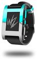 Ripped Colors Neon Teal Gray - Decal Style Skin fits original Pebble Smart Watch (WATCH SOLD SEPARATELY)